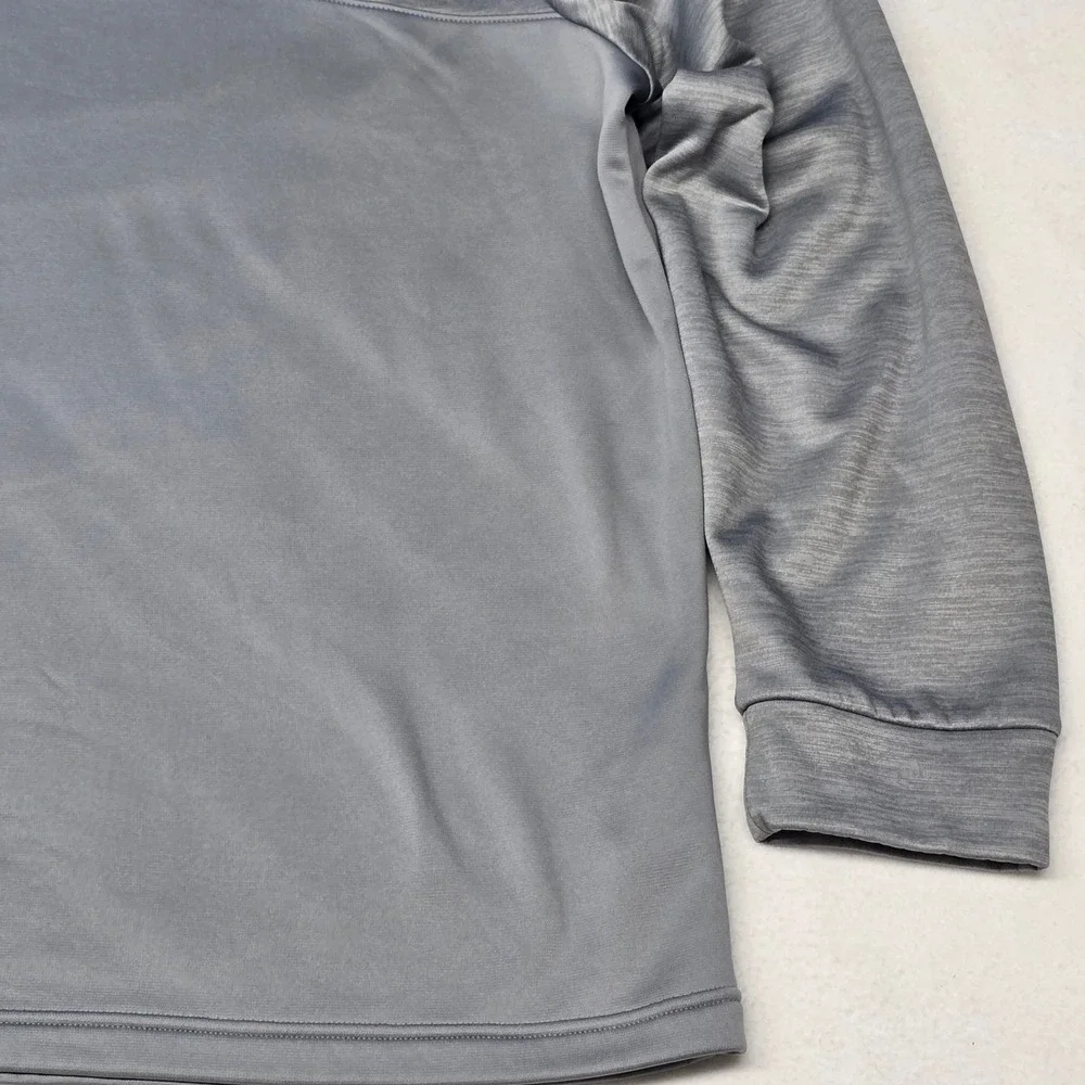 Under Armour ColdGear Mens 2XL Gray Quarter Zip Fleece Pullover Loose Fit Jacket